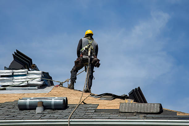 Professional Gutter Installation technician working in Trexlertown, PA